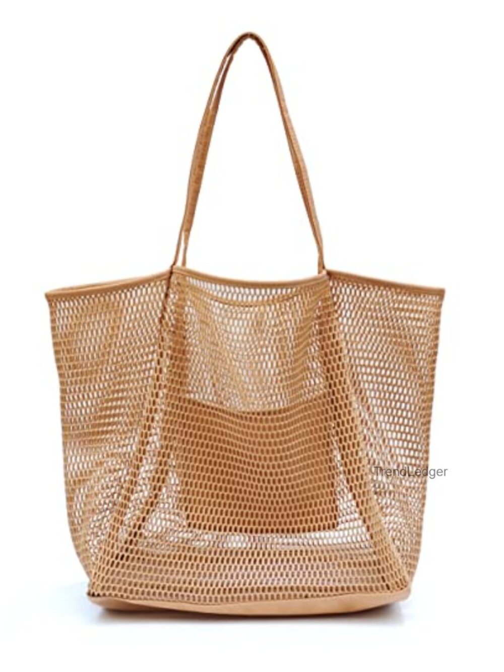 Mesh Beach Tote Nylon Polyester Large Shoulder Handbag Gym Shopping Work